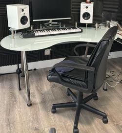 OFFER Modern White Glass Desk