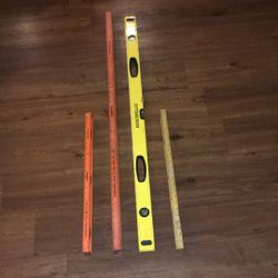  Johnson Level & Tool / Pittsburgh 48" 4 ft./2ft Aluminum Spirit Bubble Level ( See Below )