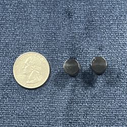 Black Faux Plug Earrings 