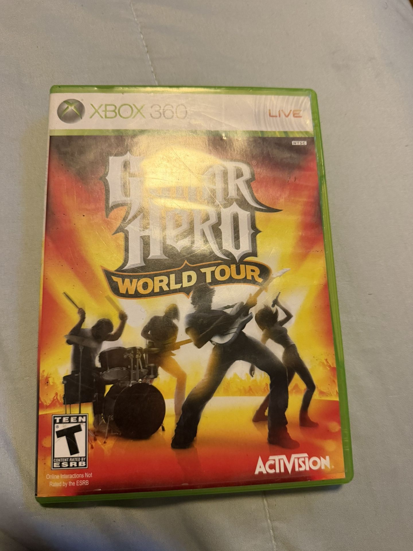 guitar hero world tour for xbox 360