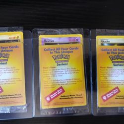 Pokemon WOTC WB Stamp Electabuzz, Pikachu & Mewtwo Promo