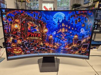 LG UltraGear G6 32" QHD 2560X1440p AMD Curved Gaming Monitor, 32G60WA-B V 180Hz, 1ms