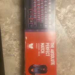 PC Gaming Keyboard And cosaire Mouse