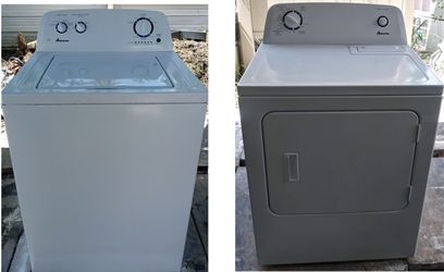 Amana HE Washer & Electric Dryer Set