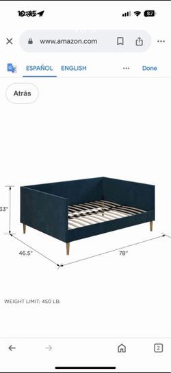 FREE: Bed + Mattress (Like New) — Must Go ASAP