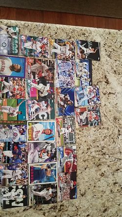 Baseball cards.