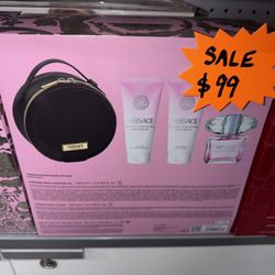 Versace Bright Cristal Perfume For Woman Versace Gift Set 3 Pcs Regalos Para Mujer Perfume Para Mujer 