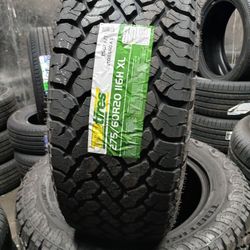 4 New Tires Installed/ 4 Llantas Nuevas Instaladas 275/60/20 TBB AT Tires