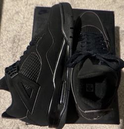 Air Jordan 4 Retro Black Women Size6.5 Men Size 9、10