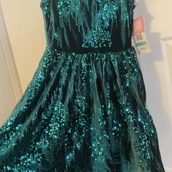 GRACE KARIN Girls Sequin Dress Sleeveless Prom Party Formal Graduations Fancy Tween Girls Dresses Size 16