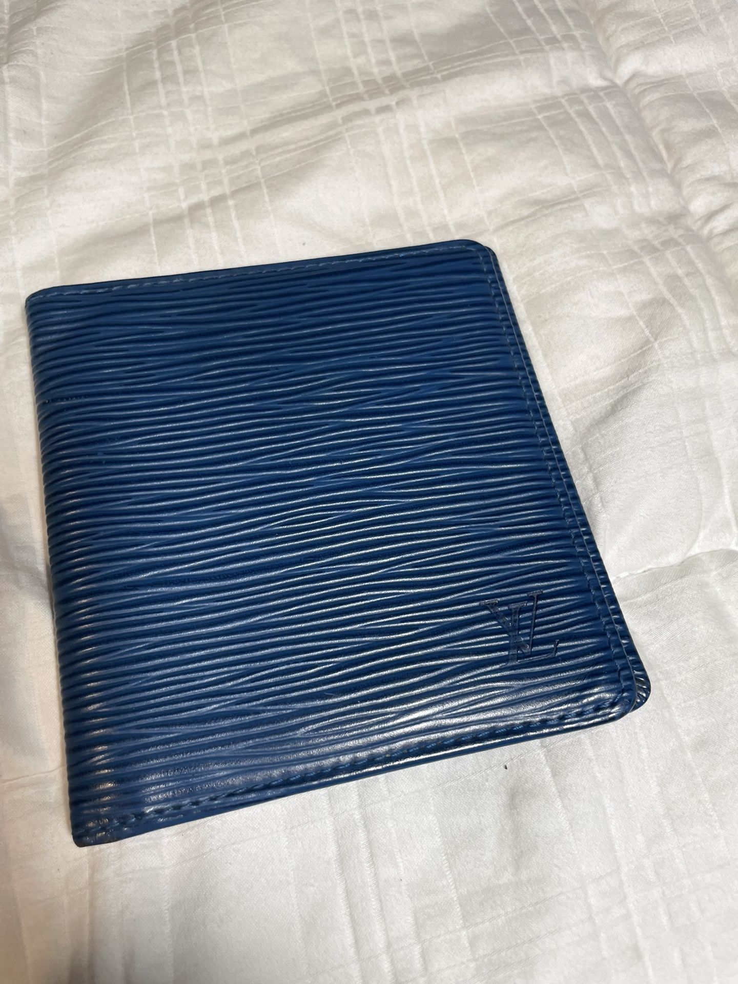 Louis Vuitton Blue Epi Bifold Wallet