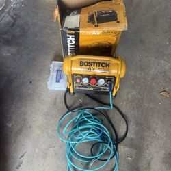 BOSTITCH Air Compressor for Trim, Oil-Free, High-Output, 1.2 Gallon, 120 PSI (CAP1512-OF)