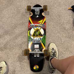 SECTOR 9 LONGBOARD SKATEBOARD RASTA PRISM 