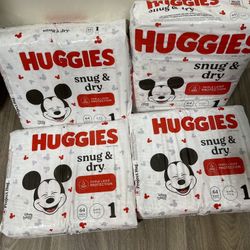 Huggies Snug & Dry Diapers Size: 1 (BRAND NEW)