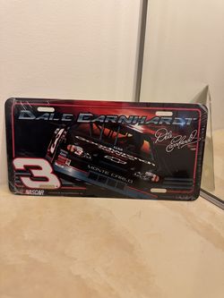 Dale Earnhardt nascar metal license plate