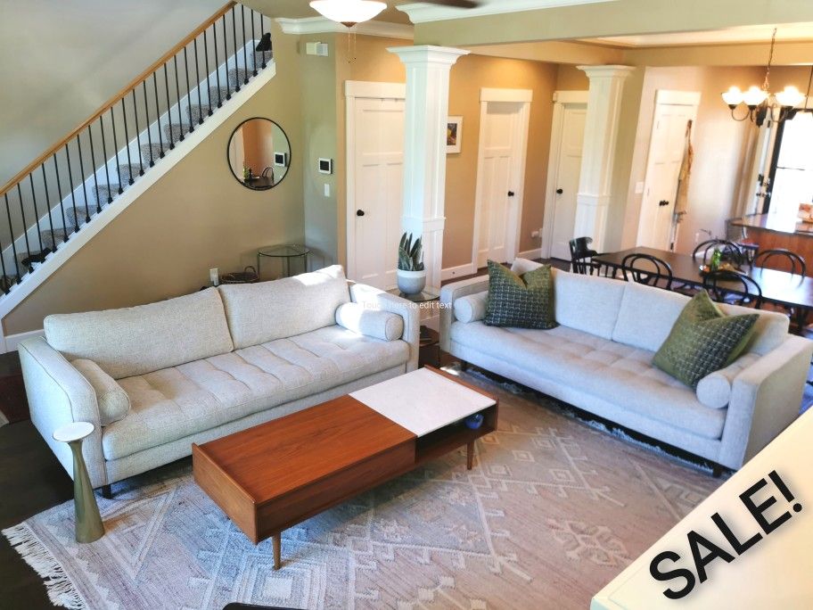 (2) 88" Article Sven Sofa's. Like New, FREE PILLOWS :)
