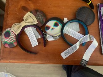 The Nightmare Before Christmas Jack And Sally Mickey Ears 