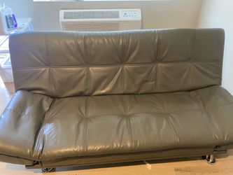 Gray futon bed