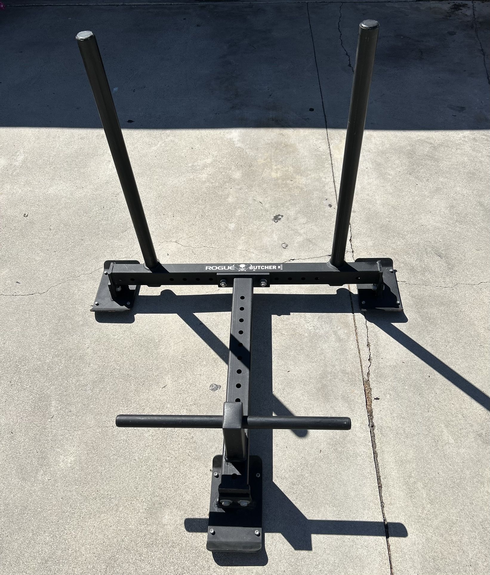 Powerblocks Weight Stand, Rogue Butcher block Sled, Generic Safety