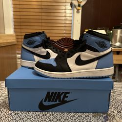 Jordan 1 UNC Toe Size 9.5 With Box 