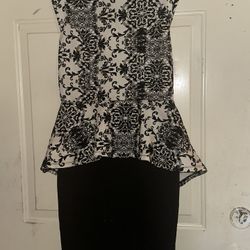 Black/white Party Dress 