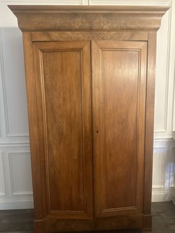 Antique Walnut French Armoire From 1800’s
