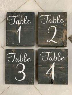 Rustic Table #’s