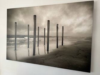 Beach Scene Canvas Art 40” x 60”