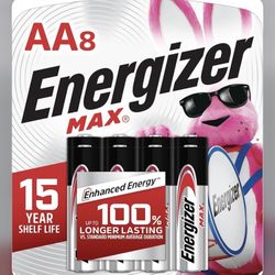 Energizer Max AA & AAA Batteries  Packs Of 8