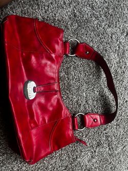 Nine West Red Leather Shoulder Bag
