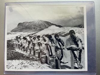 Pearl Harbor Dec 7, 1941 Burial Ceremony - Official Press Photo Kaneohe Bay
