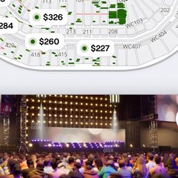 Bruno Mars floor seats Concert Tickets ( Glendale , Arizona)