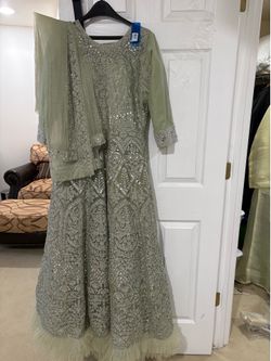 Long wedding gown