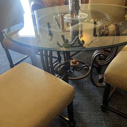 Glass Top Kitchen Table