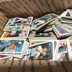 Flat rate box of older baseball cards