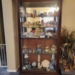 Glass curio cabinet