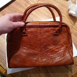 Vintage Genuine Eel Skin Handbag