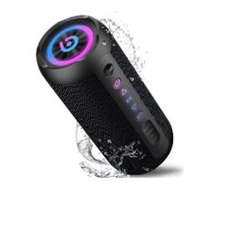 Portable Bluetooth Speaker IPX7 Waterproof, 30W Loud Sound, Deep Bass, Bluetooth 5.4, LED Lights