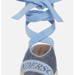 Leather And denim Flats 