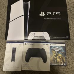Brand New PS5 + Controller  + Charger + Hell Divers