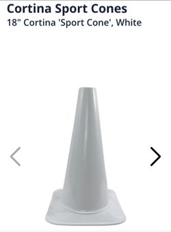 25 Cortina 18" White Sport Cone