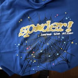 Sp5der Hoodie TC Blue (Anysize)