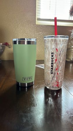 Starbucks and Yeti Cup