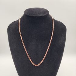 Pure Copper Cuban Chain Necklace – 20 in, 3 mm, Brass Clasp


Description:

This listing is for one solid pure copper Cuban chain necklace in a 3 mm 
