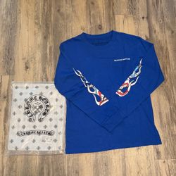 Blue chrome shirt