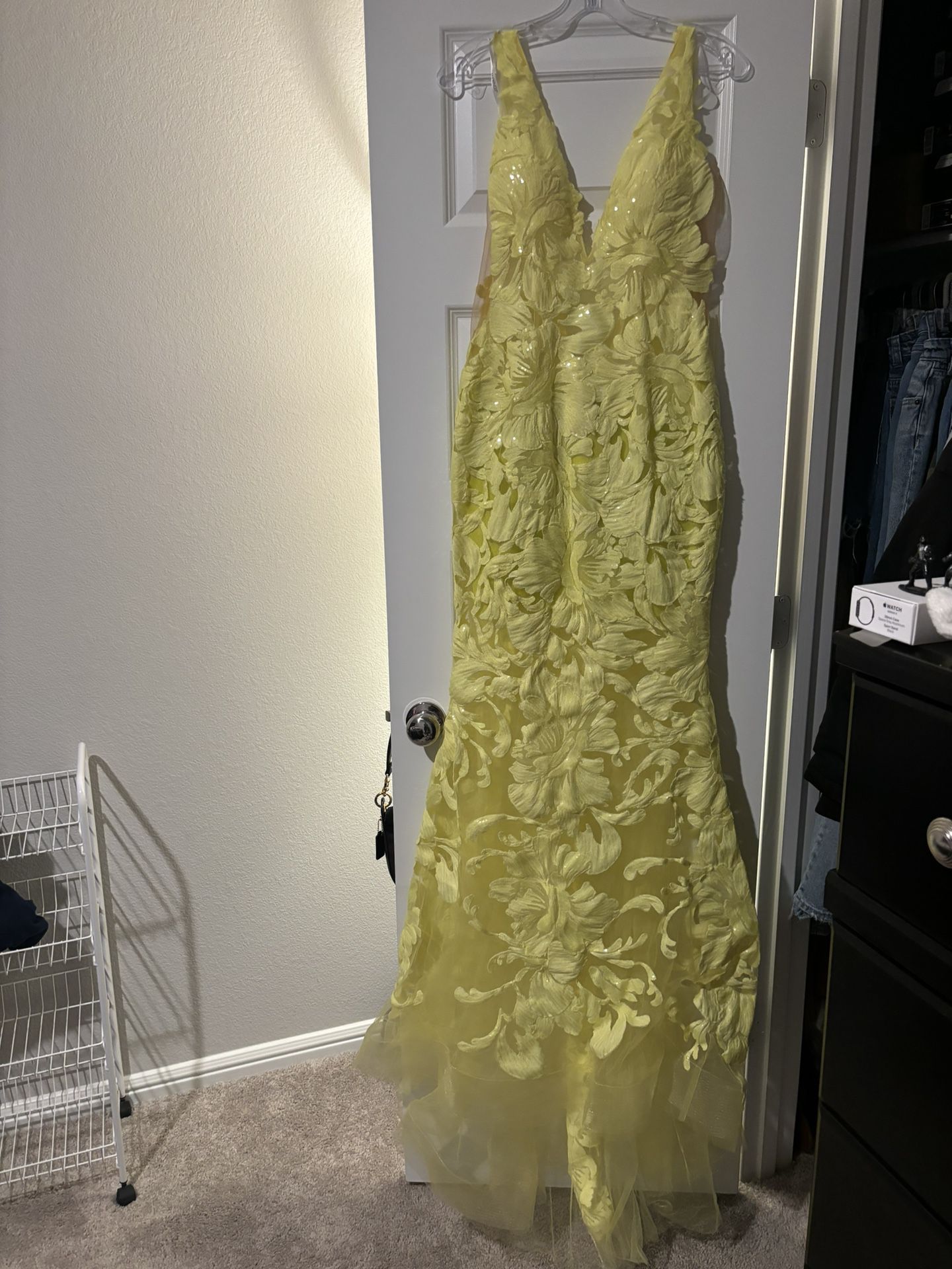 Yellow prom dress