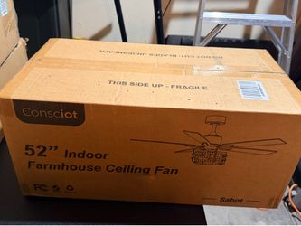 Ceiling Fan With Lights 52 Inch,