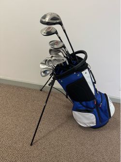 Complete Golf Set: Stiff, Driver, Wood, Hybrid, Irons, Wedges, Putter, bag, Ect.