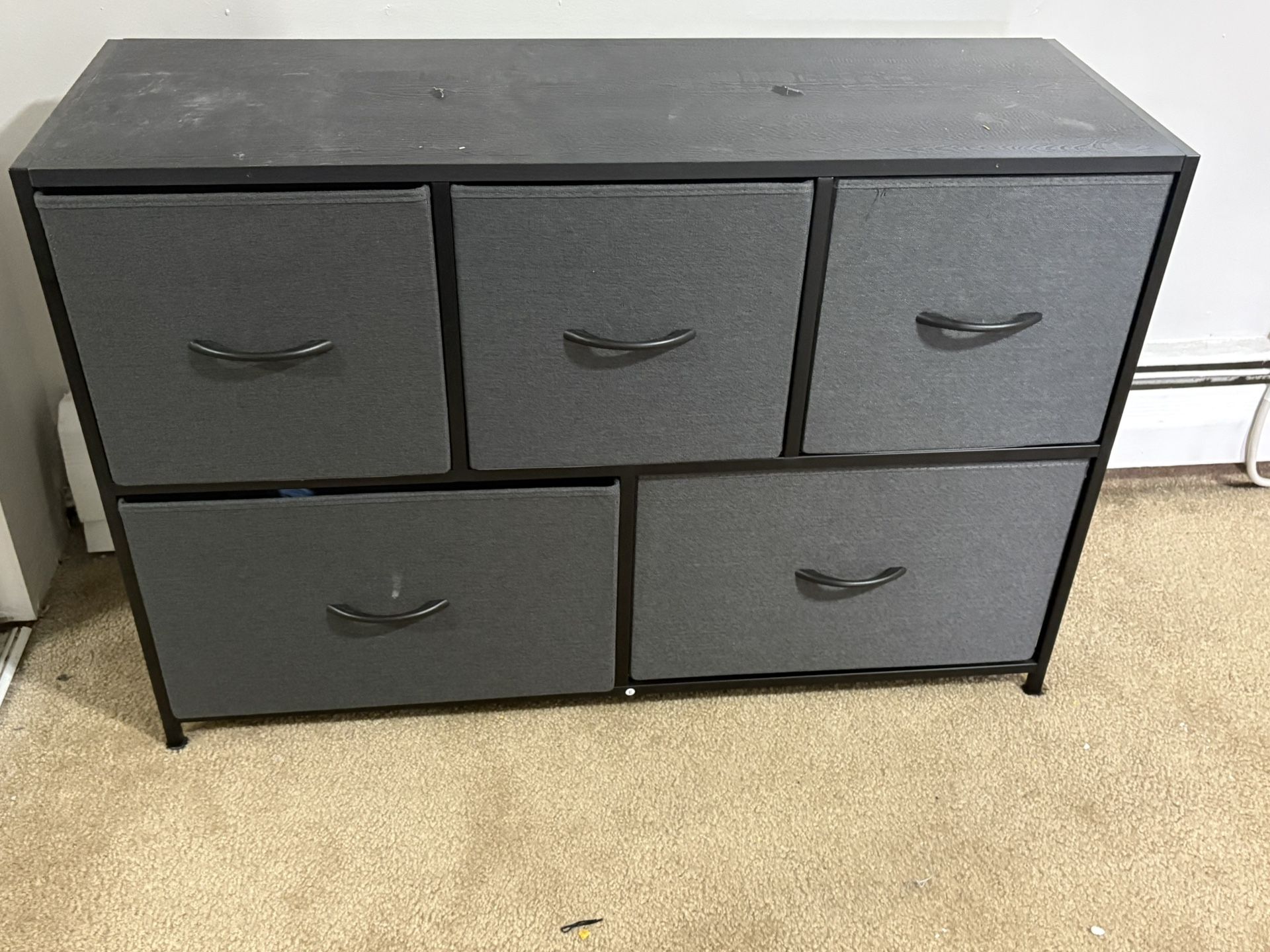 5 Drawer Fabric Storage Dresser 