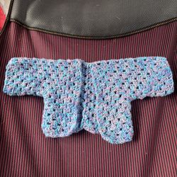 Newborn Granny Square Hexagon Cardigan 
